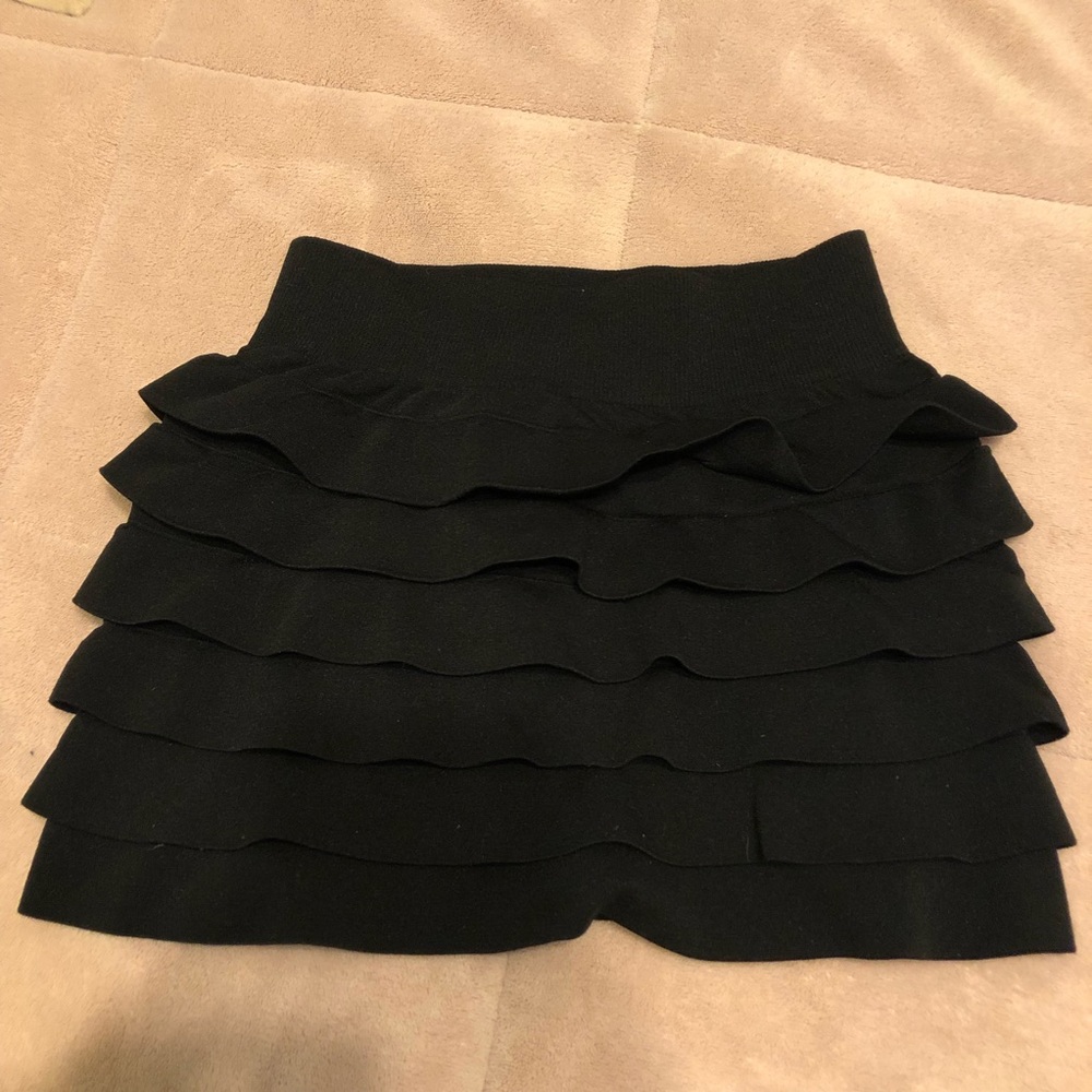 Crush skirt black